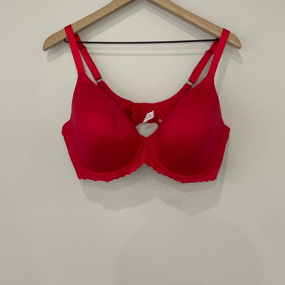 aerie Other - Aerie Real Sunny full coverage red lace detail bra 42DD